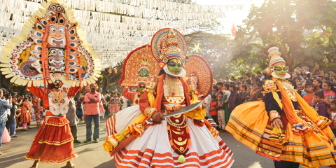 inde du sud kerala danse traditionnelle kathali