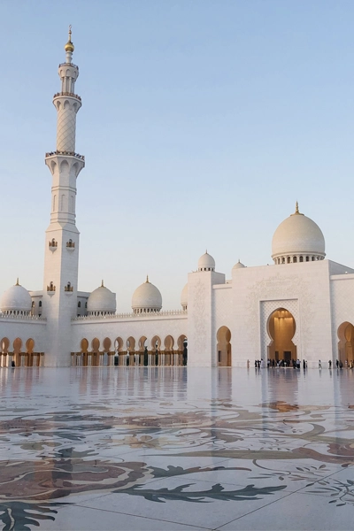 Dubai en famille mosque sheikh zayed mosque