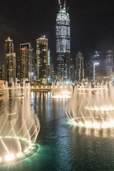 Séjour Dubai fontaine dansante mall