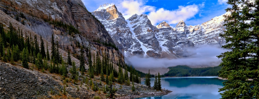 Que voir parc naturel banff montagne