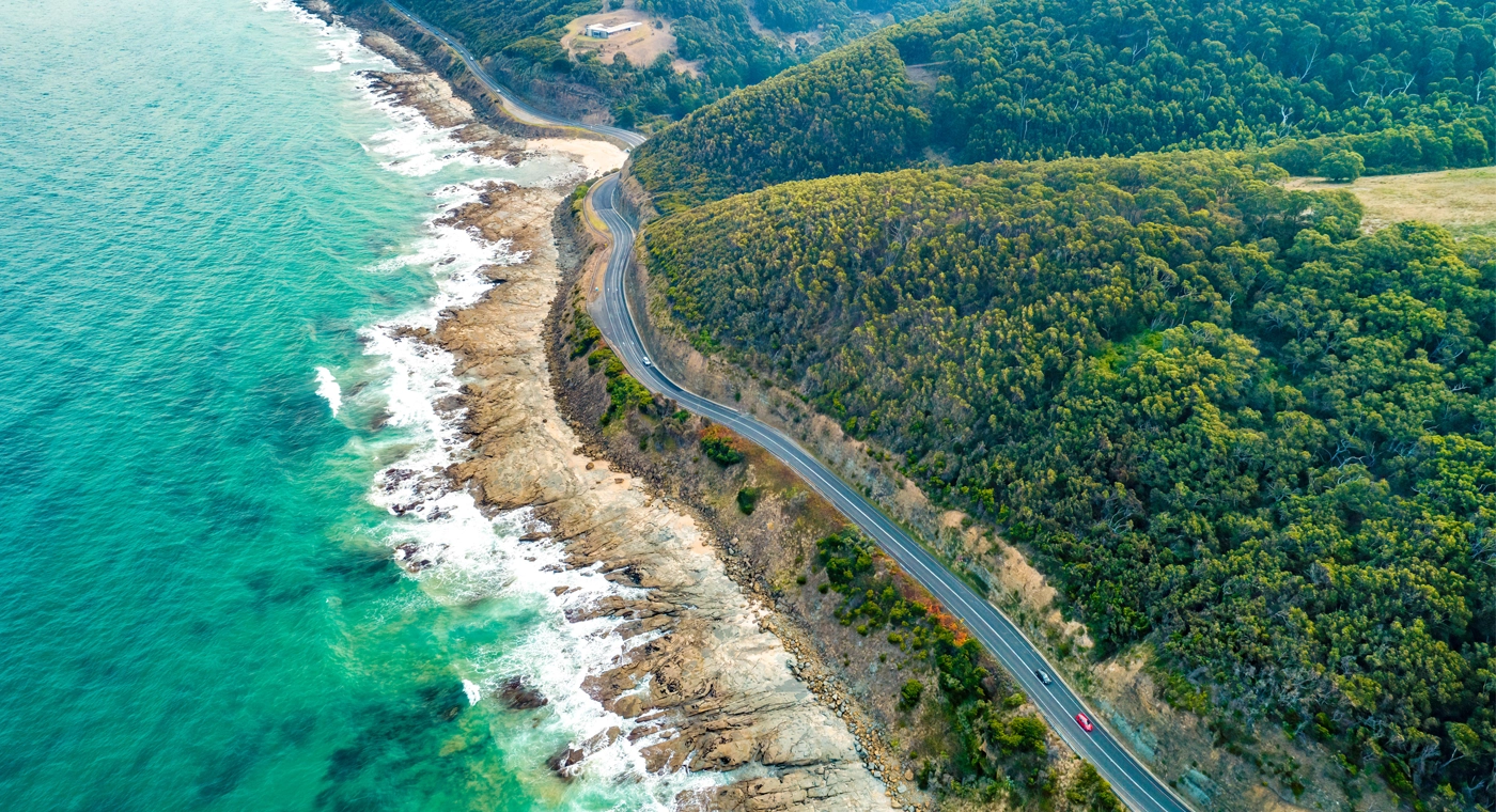 parcourir great ocean road banniere